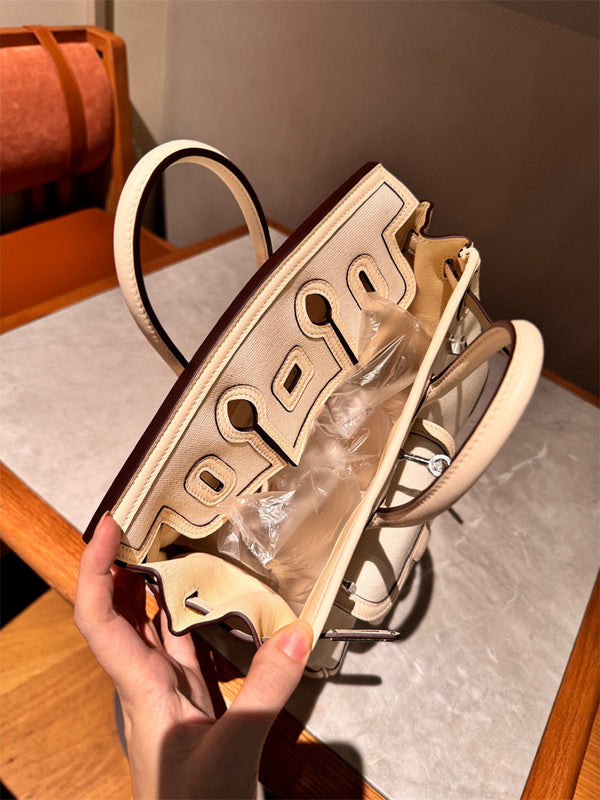 Interior view of sculpted premium bag