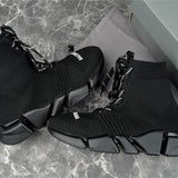 Balenciaga Beige Chelsea Boots - Close-Up Texture View