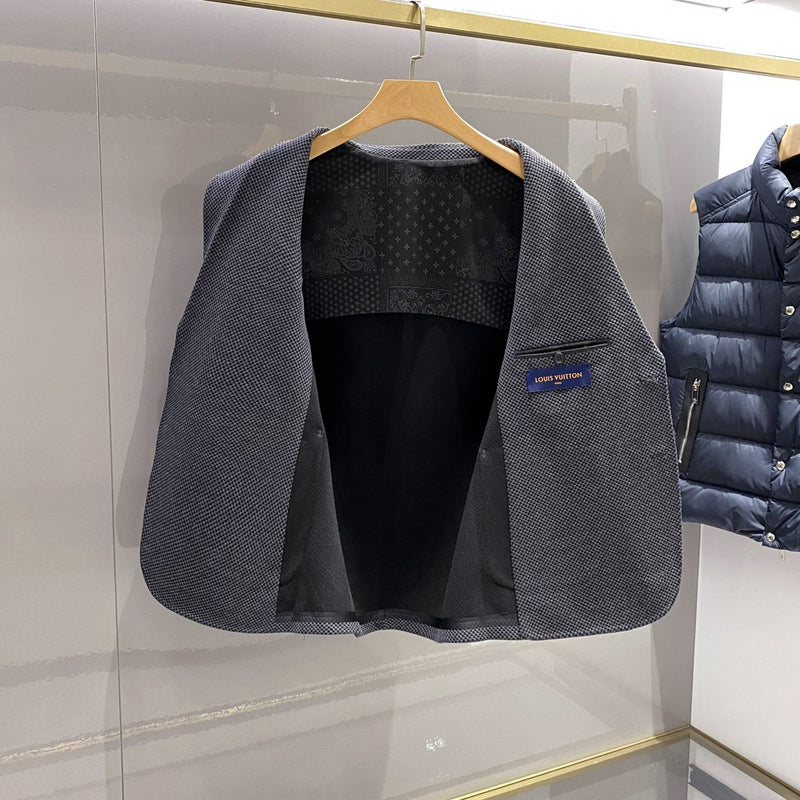 Back view of Louis Vuitton luxury clothing with relaxed-fit cut