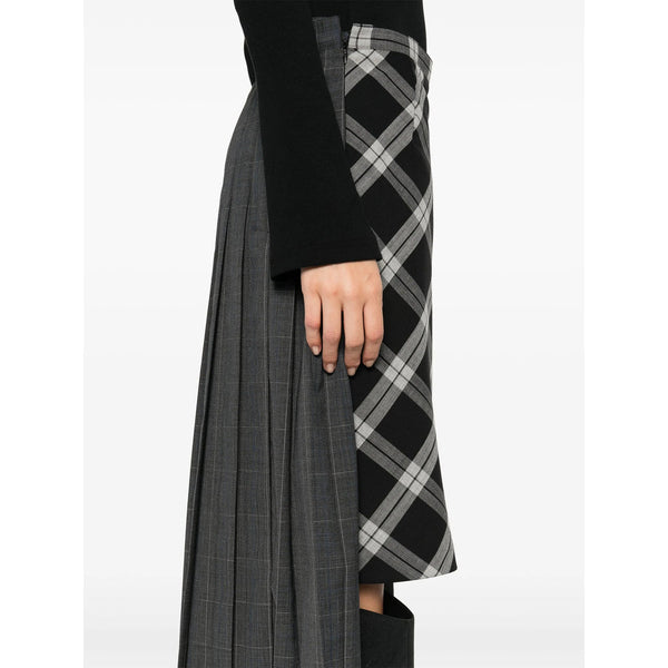 Balenciaga Skirts- Balenciaga Grey Skirts - Pleated Skirts Women Elegant Designer Casual Skirt