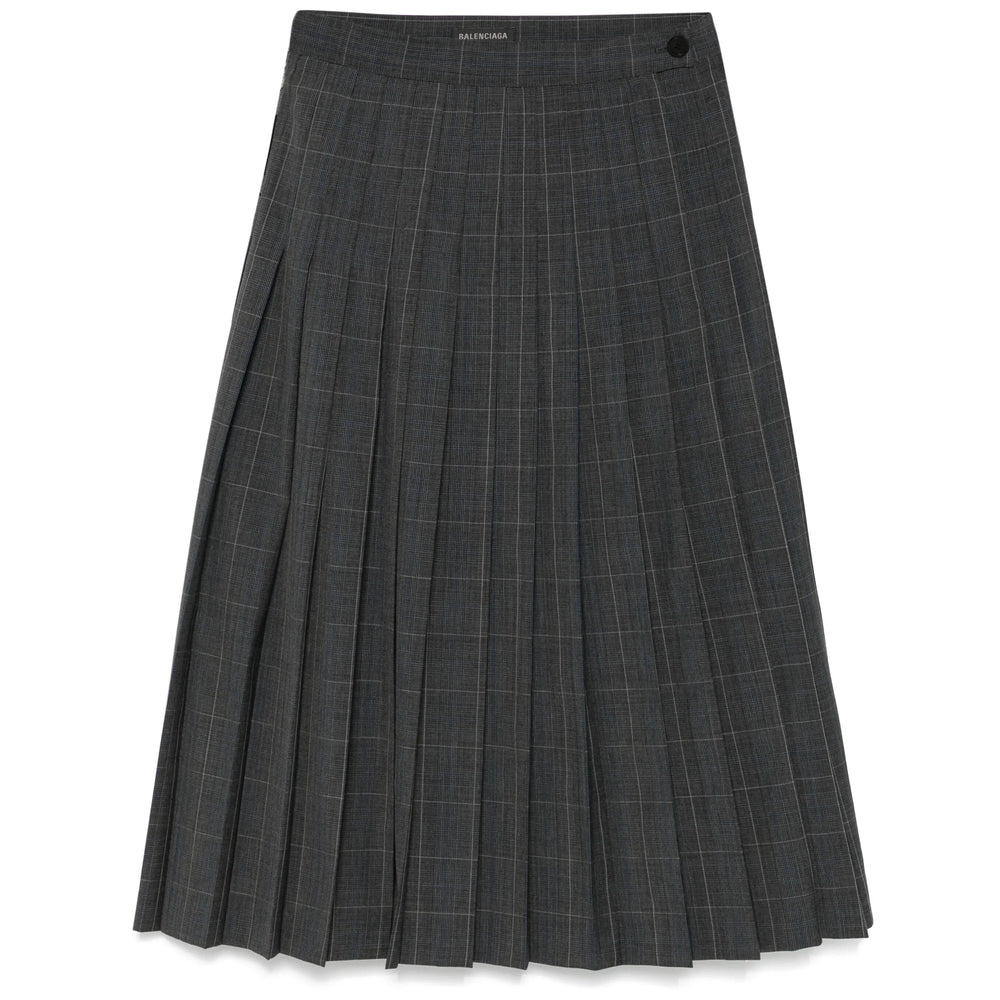 Balenciaga Skirts? Balenciaga Grey Skirts - Pleated Skirts Women Chic Everyday Designer Skirt