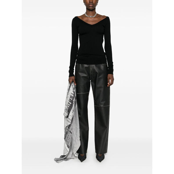 Balenciaga Sweaters- Balenciaga Black Knitwear - Jumpers Women Luxury Designer Knit Sweater
