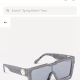 Front view of Louis Vuitton unisex sunglasses