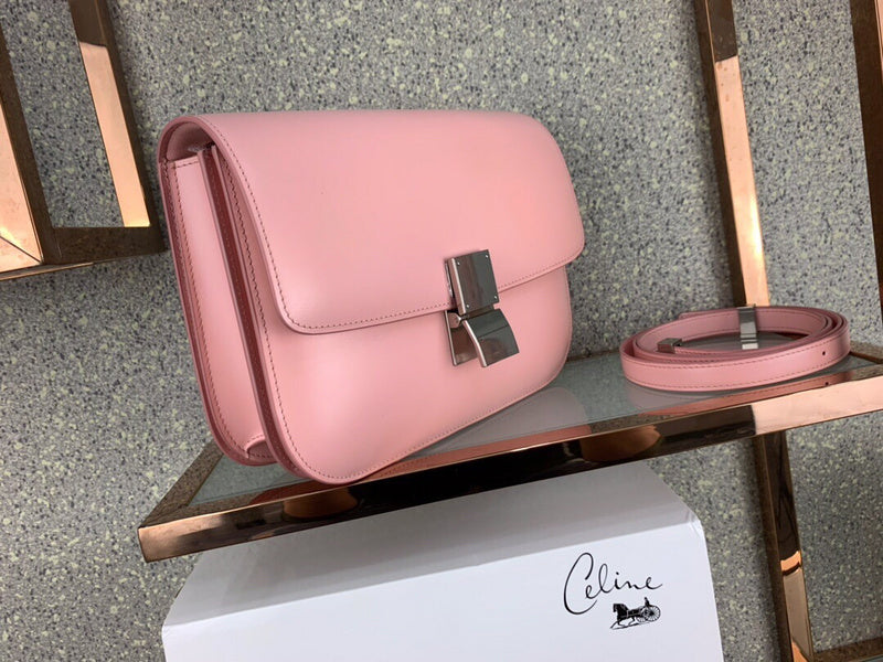 Interior view of modern structured women's handbag – women's statement bag