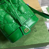 Side view of contemporary structured handbag