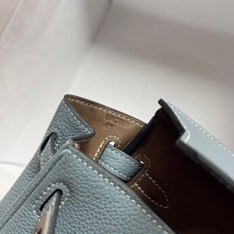 Close-up detail of statement bag design