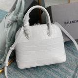 Chic Vegan Leather Handbag - Polished Finish | Women's Fashion Handbag #659 - close-up detail shot (image 3) of designer-inspired handbag