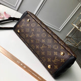 Styled lifestyle shot of modern statement women's handbag – women's designer-style accessory