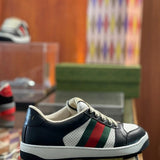 Gucci crisp white luxury sneakers view 9 heritage-inspired look