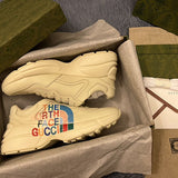 Gucci muted earth tones luxury sneakers view 11 low-top design