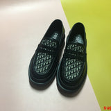 Dior shoes Style 037 - close-up of bold signature style (alternate angle)
