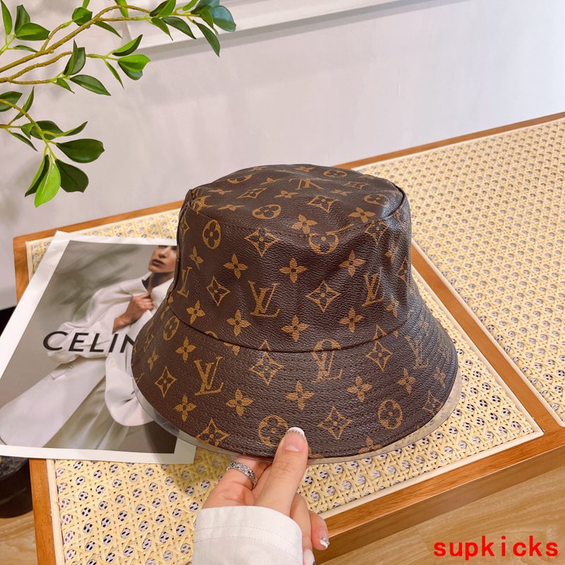 Close-up detail view of Louis Vuitton unisex cap