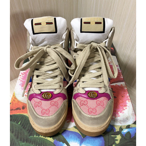 Gucci clean off-white luxury sneakers view 11 chunky sole construction