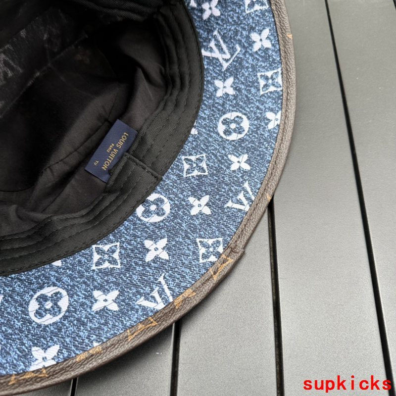 Close-up detail view of Louis Vuitton unisex cap