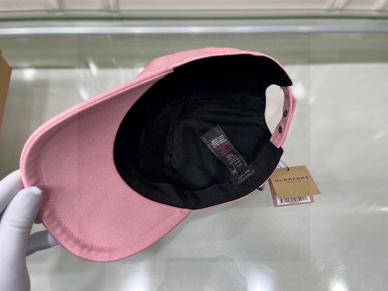 Front view of Burberry unisex cap