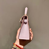 Sculpted bag shown from front angle