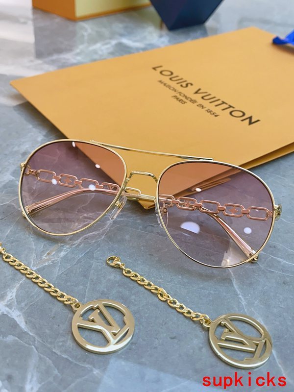 Front view of Louis Vuitton unisex sunglasses