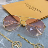 Front view of Louis Vuitton unisex sunglasses