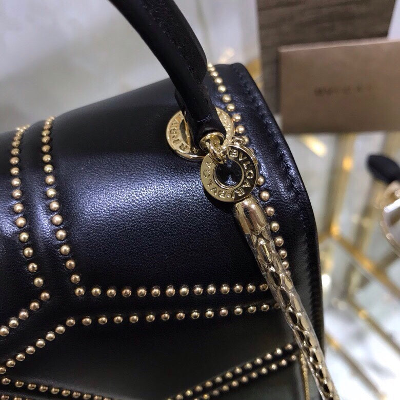 Structured Vegan Leather Handbag - Understated Luxury Look | Women's Fashion Handbag #1790 - interior view (image 6) of designer-inspired handbag