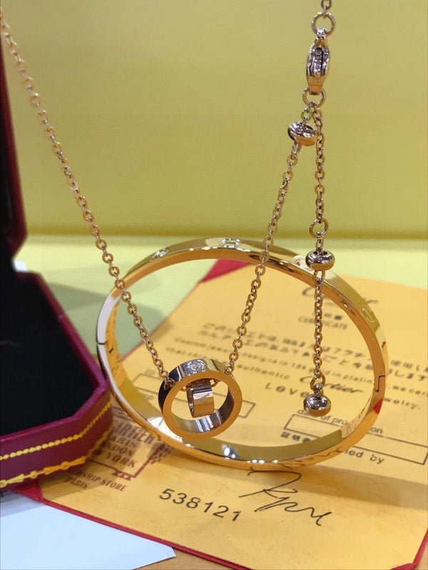 Close-up detail view of Cartier unisex jewelry piece