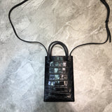 Bold Premium PU Leather Handbag - Sleek Minimalist Lines | Women's Statement Accessory #1067 - close-up detail shot (image 3) of designer-inspired handbag