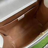 Close-up detail of structured statement women's handbag – women's luxury handbag