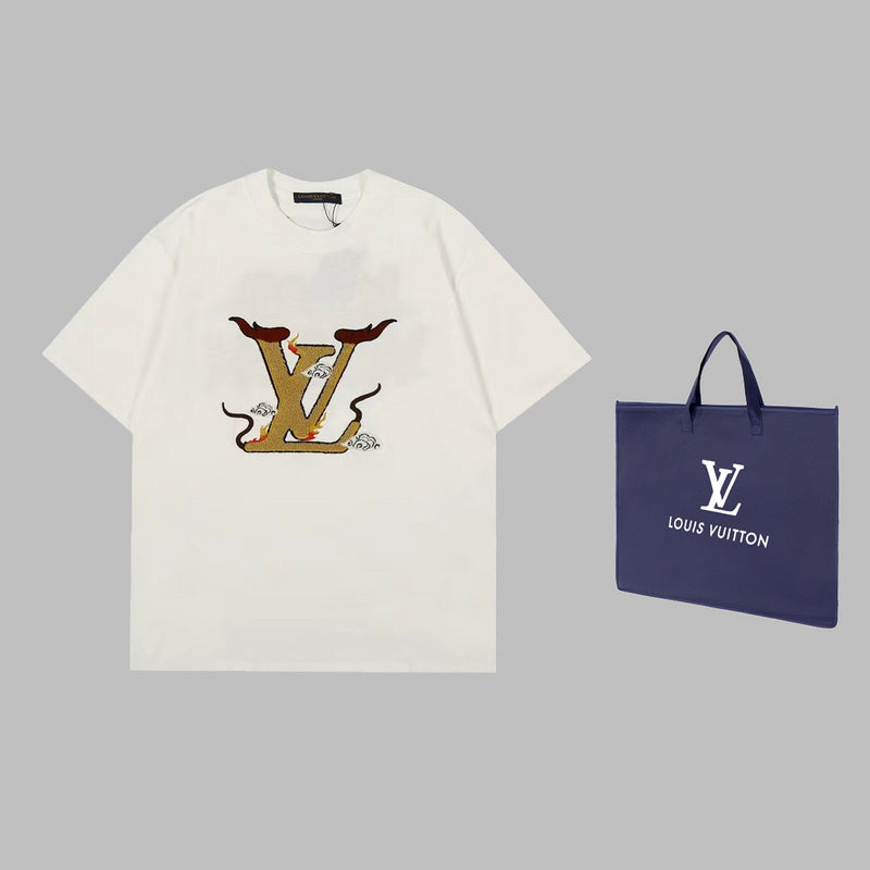 Front view of Louis Vuitton cotton t-shirt with tailored silhouette