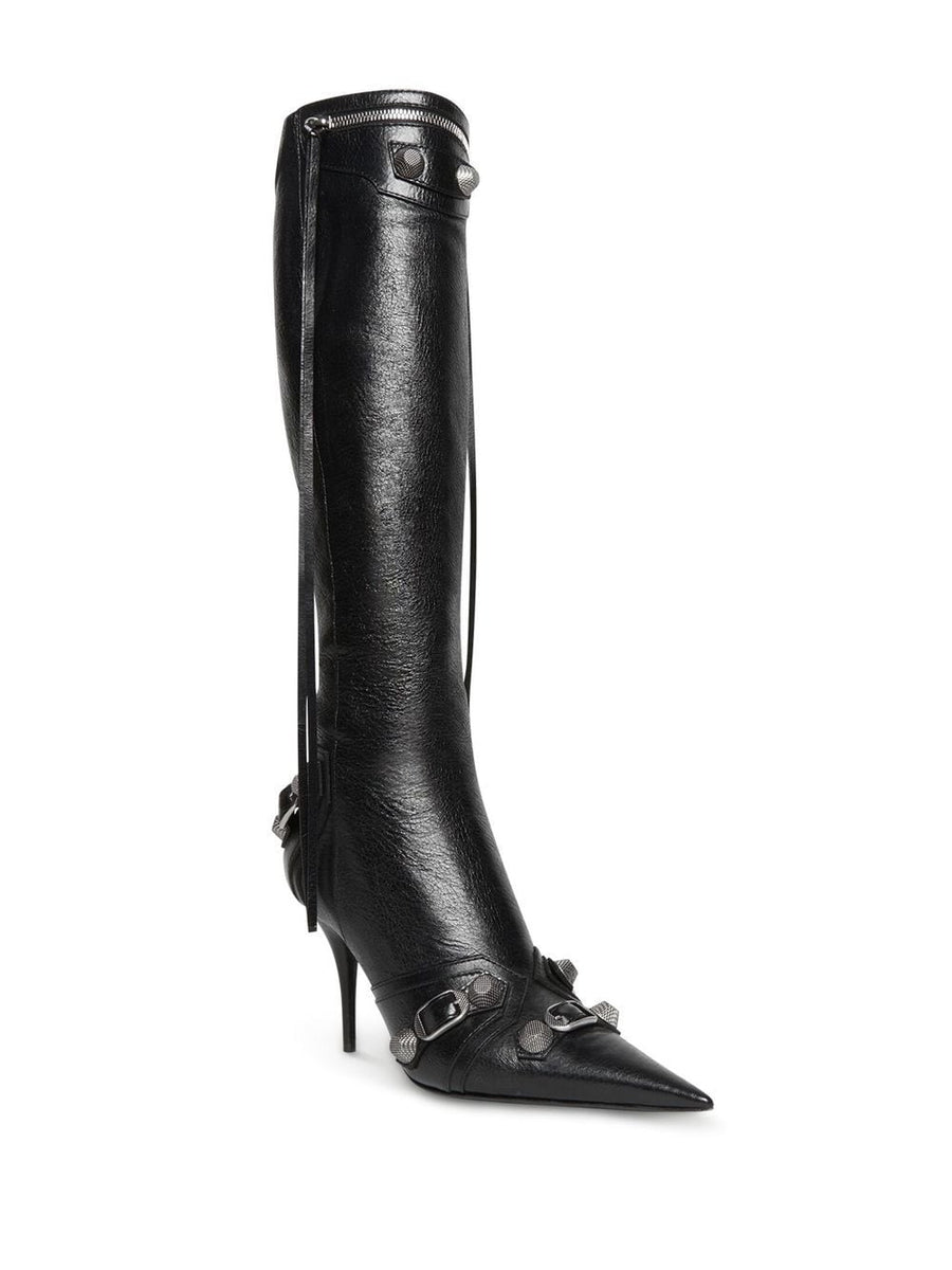 Balenciaga Shoes- BALENCIAGA Chic Stiletto Leather Boots - 90MM Luxury Lifestyle Designer Footwear