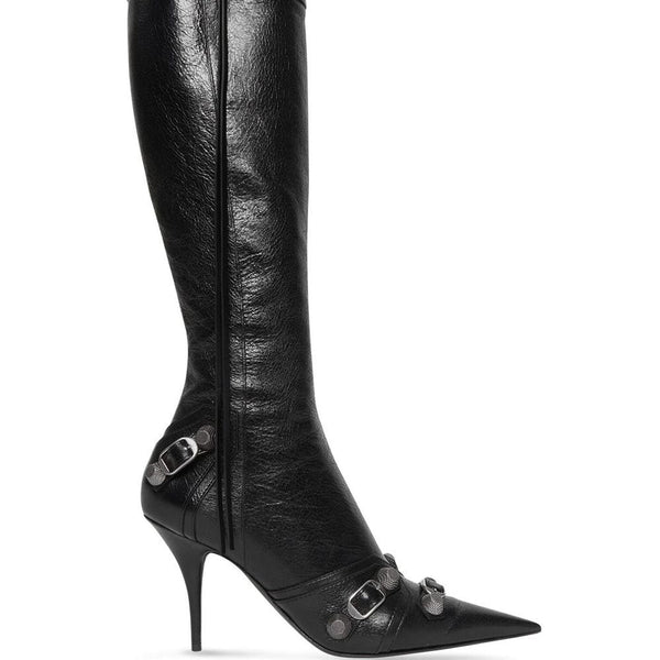 Balenciaga Shoes BALENCIAGA Chic Stiletto Leather Boots - 90MM Comfortable Everyday Designer Shoes