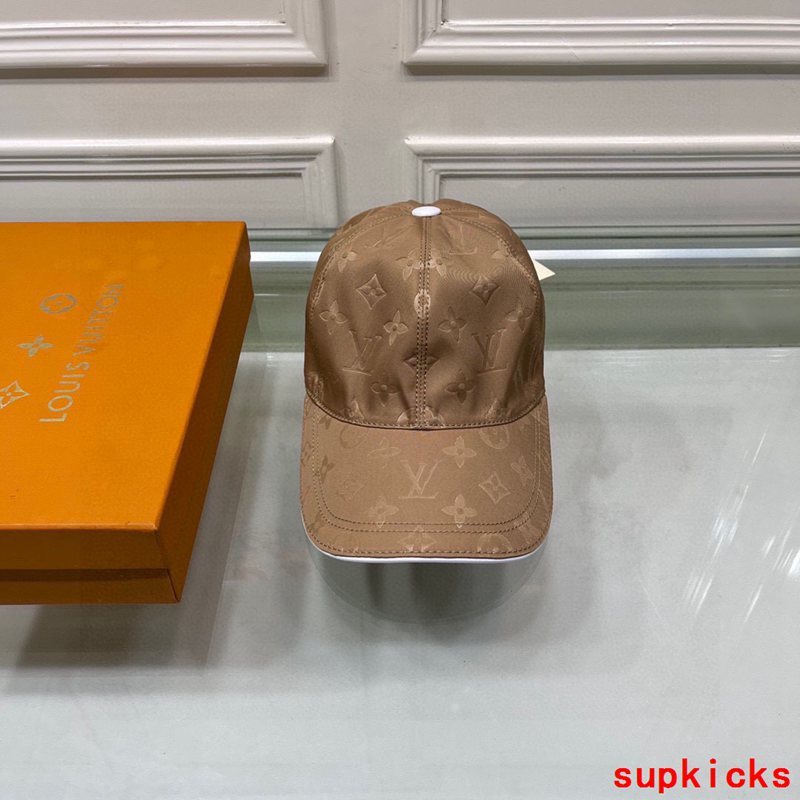 Close-up detail view of Louis Vuitton unisex cap
