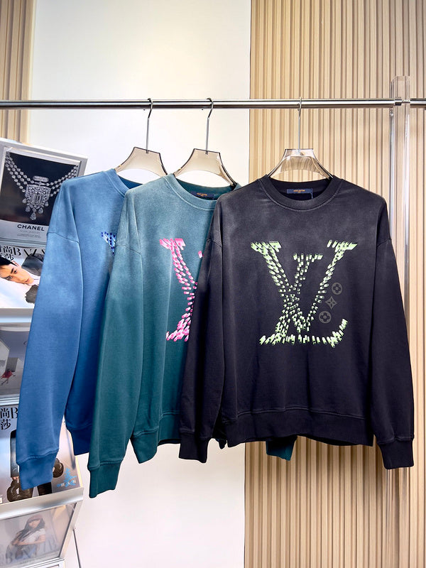 Back view of Louis Vuitton luxury clothing with everyday silhouette