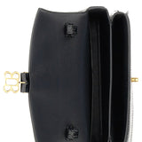 Close-up of Balenciaga crossbody hardware and fine stitching