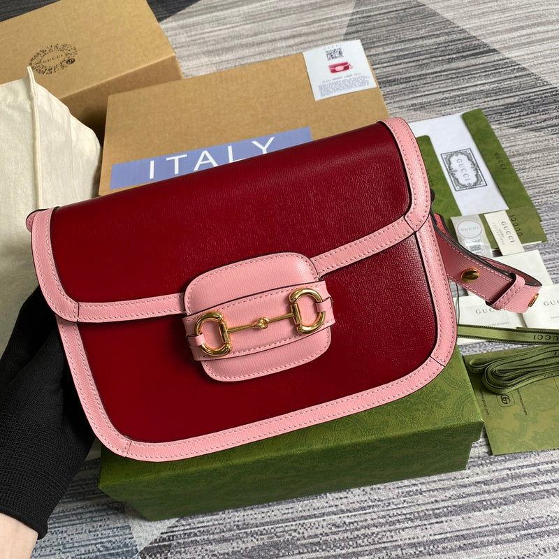 Back view of premium signature women's handbag – women's luxury handbag