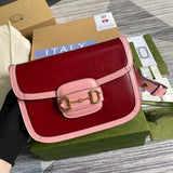 Back view of premium signature women's handbag – women's luxury handbag