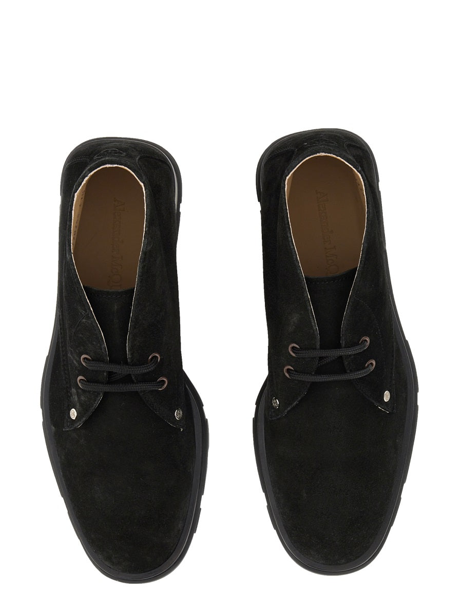 Alexander McQueen Shoes? Alexander Mcqueen Men Suede Boot Luxury Lifestyle Designer Footwear