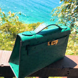 Close-up detail of sculpted bag design