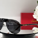 Angled view of Cartier unisex sunglasses