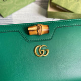 Back view of structured signature women's handbag – women's premium purse
