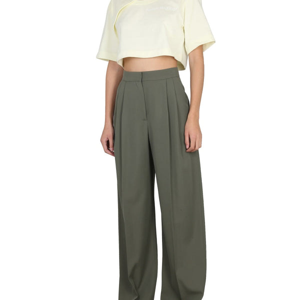 Alexander McQueen premium pants detail and craftsmanship close-up