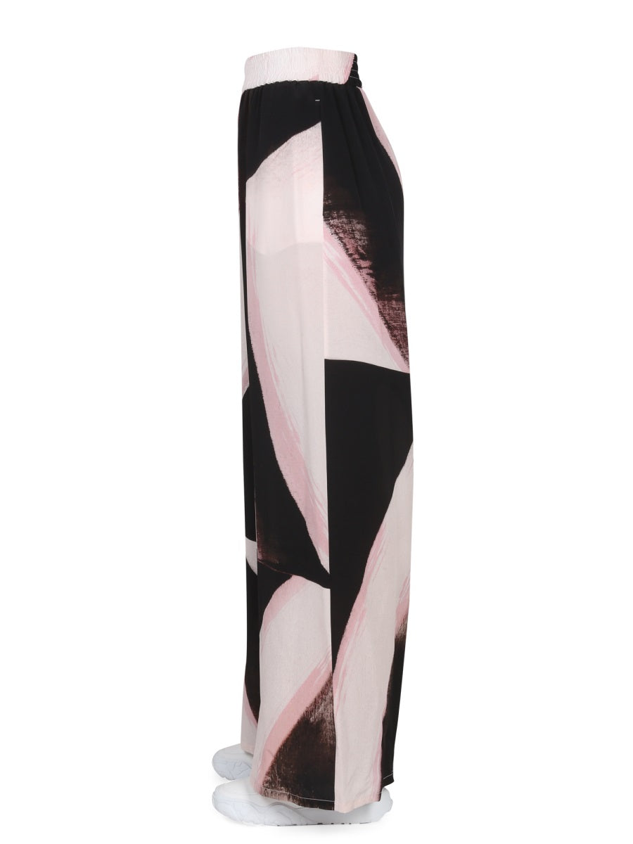 Alexander McQueen Pants? Alexander Mcqueen Women Brushstroke Graphic Pants Premium Designer Casual Trousers