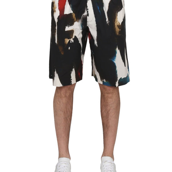 Alexander McQueen Accessories? Alexander Mcqueen Men Bermuda With Logo Print Premium Everyday Designer Accessory