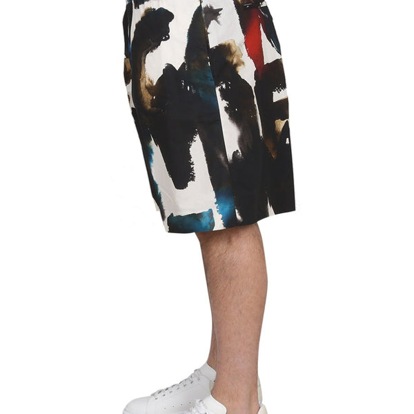 Alexander McQueen Accessories? Alexander Mcqueen Men Bermuda With Logo Print Premium Everyday Designer Accessory