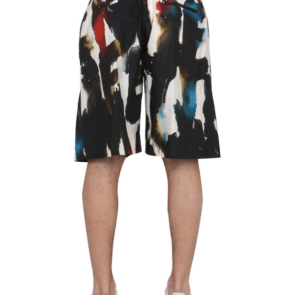 Alexander McQueen Accessories? Alexander Mcqueen Men Bermuda With Logo Print Premium Everyday Designer Accessory