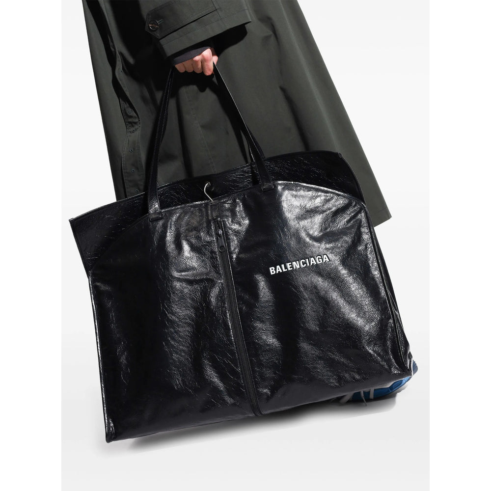 Balenciaga Bags- Balenciaga Black Tote Bags Men Luxury Designer Leather Handbag