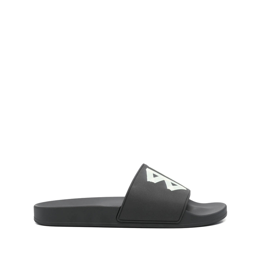 Balenciaga Shoes- Balenciaga Black Flip-Flops & Slides Men Luxury Lifestyle Designer Footwear