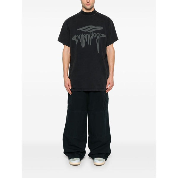 Balenciaga Pants- Balenciaga Blue Trousers - Loose Fit Men Premium Designer Casual Trousers