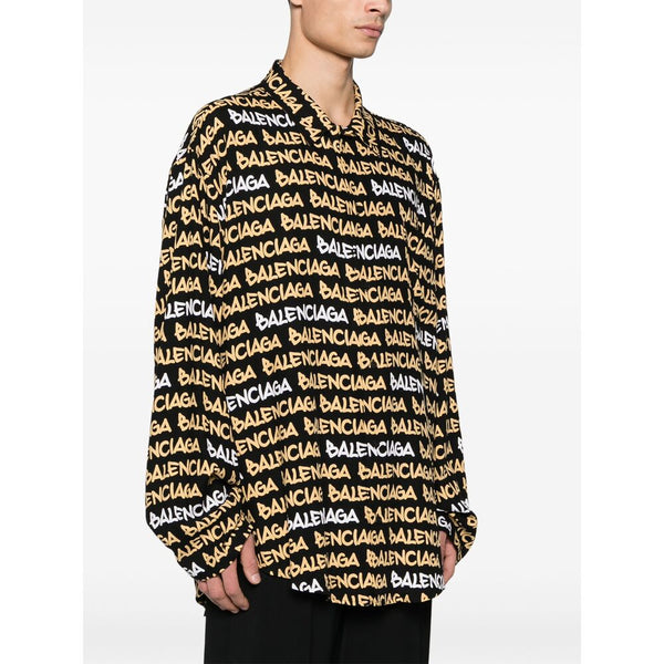 Balenciaga Tops- Balenciaga Black Shirts Men Elegant Everyday Designer Top