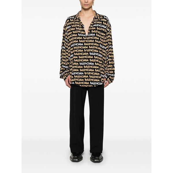 Balenciaga Tops- Balenciaga Black Shirts Men Elegant Everyday Designer Top