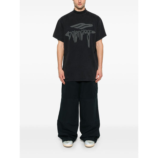 Balenciaga T-Shirts- Balenciaga Black T-Shirts & Vests - T-Shirts Men Casual Everyday Designer Tee