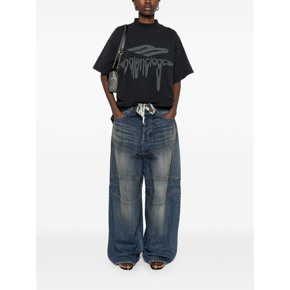 Balenciaga T-Shirts? Balenciaga Black T-Shirts & Vests - T-Shirts Men Casual Everyday Designer Tee